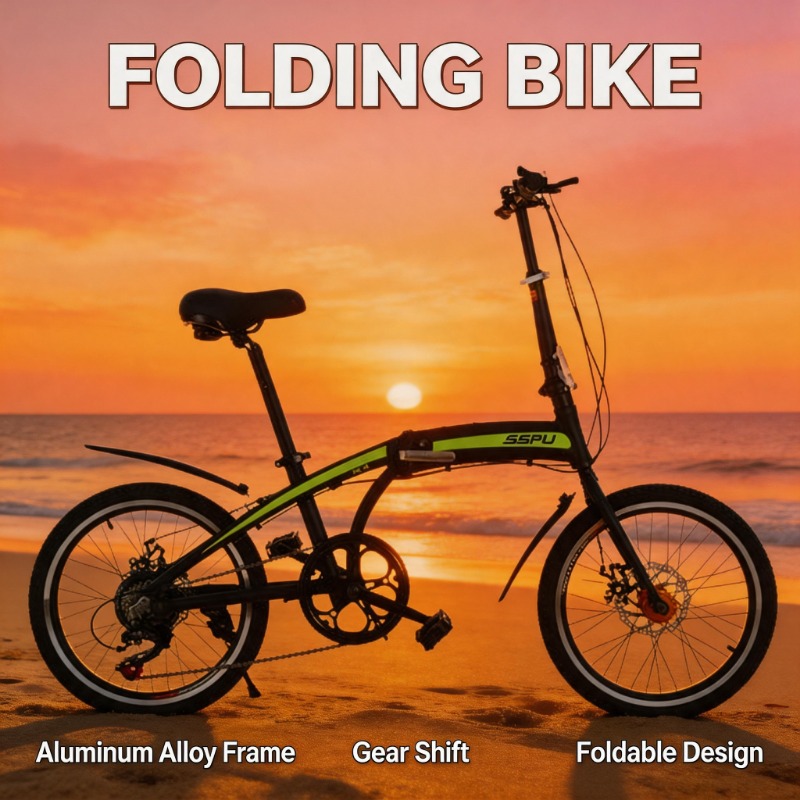 Commuter Biking - دراجة قابلة للطي خفيفة الوزن مقاس