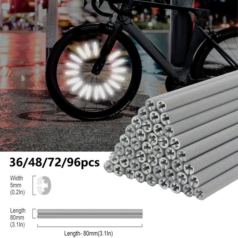 Spoke Reflector Set - 36/48/72/96 قطعة 8 سنتيمتر تكلم عاكسات