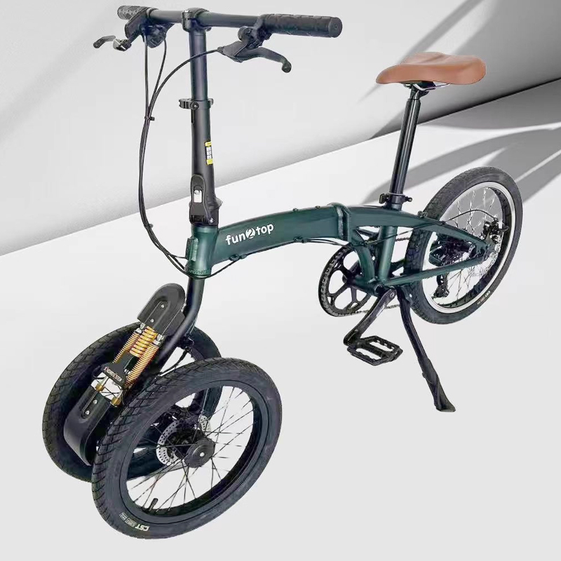 Commuter Biking - دراجة قابلة للطي بعجلة أمامية مزدوجة
