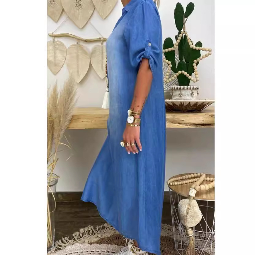 فستان جينز نسائي فضفاض مغسول ب - مراجعة Cycling Commute Outfit وسعره