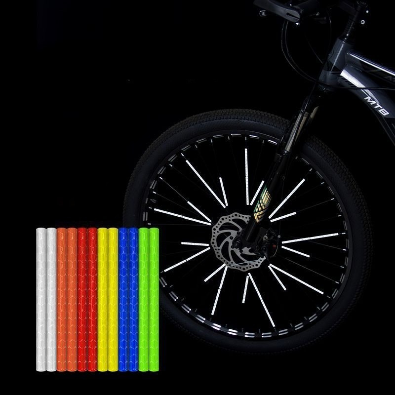 12 قطعة/مجموعة من أنابيب عاكسة - مراجعة Spoke Reflector Set وسعره